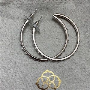 Kendra Scott Crystal Hoop Earrings